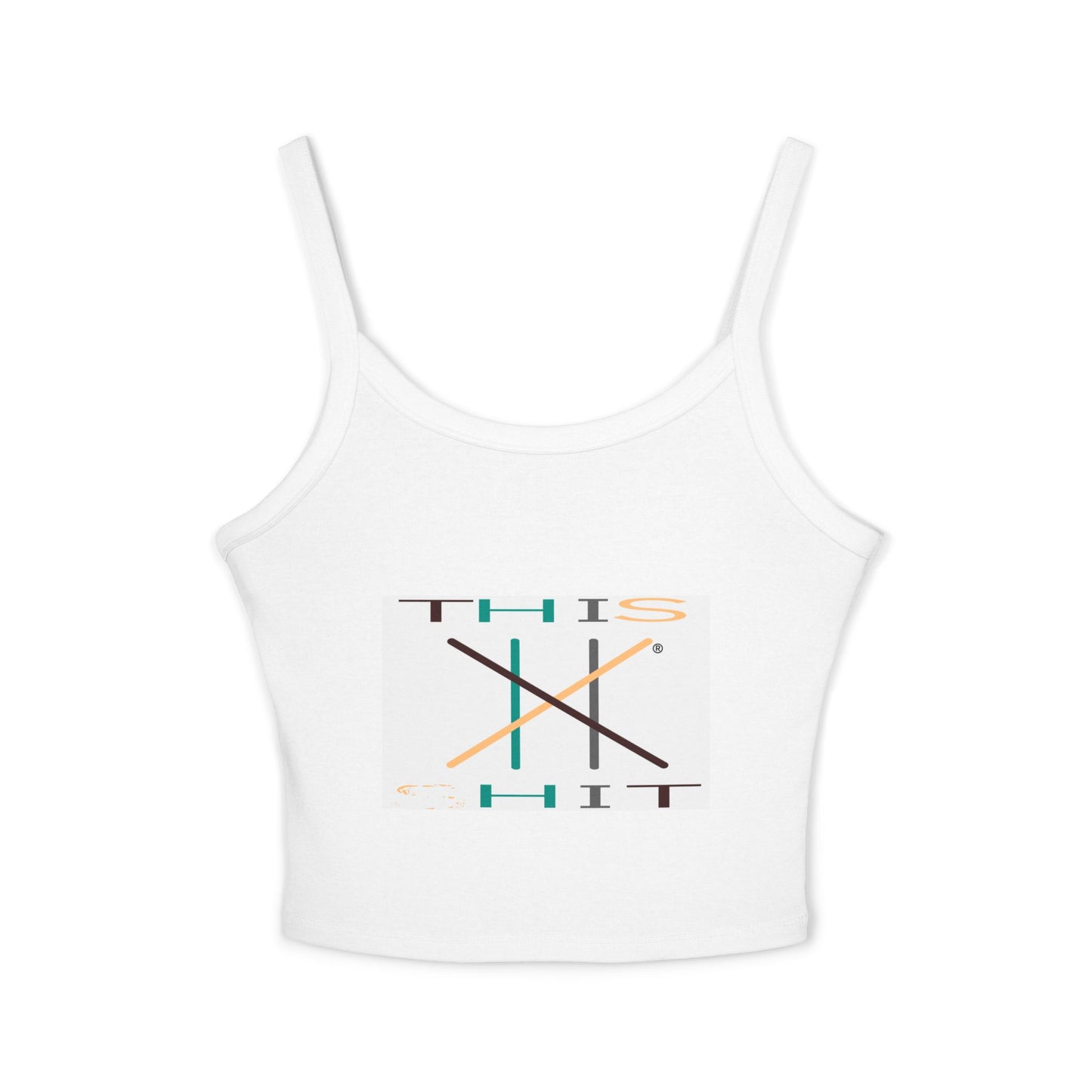Sassy Womens Spaghetti Strap Tank Top - 'THIS *HIT' Graphic