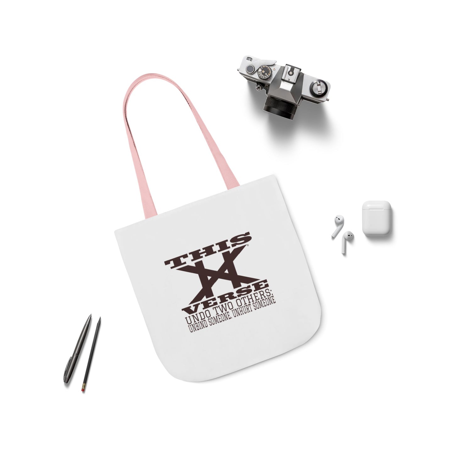 Canvas Tote Bag, 5-Color Straps