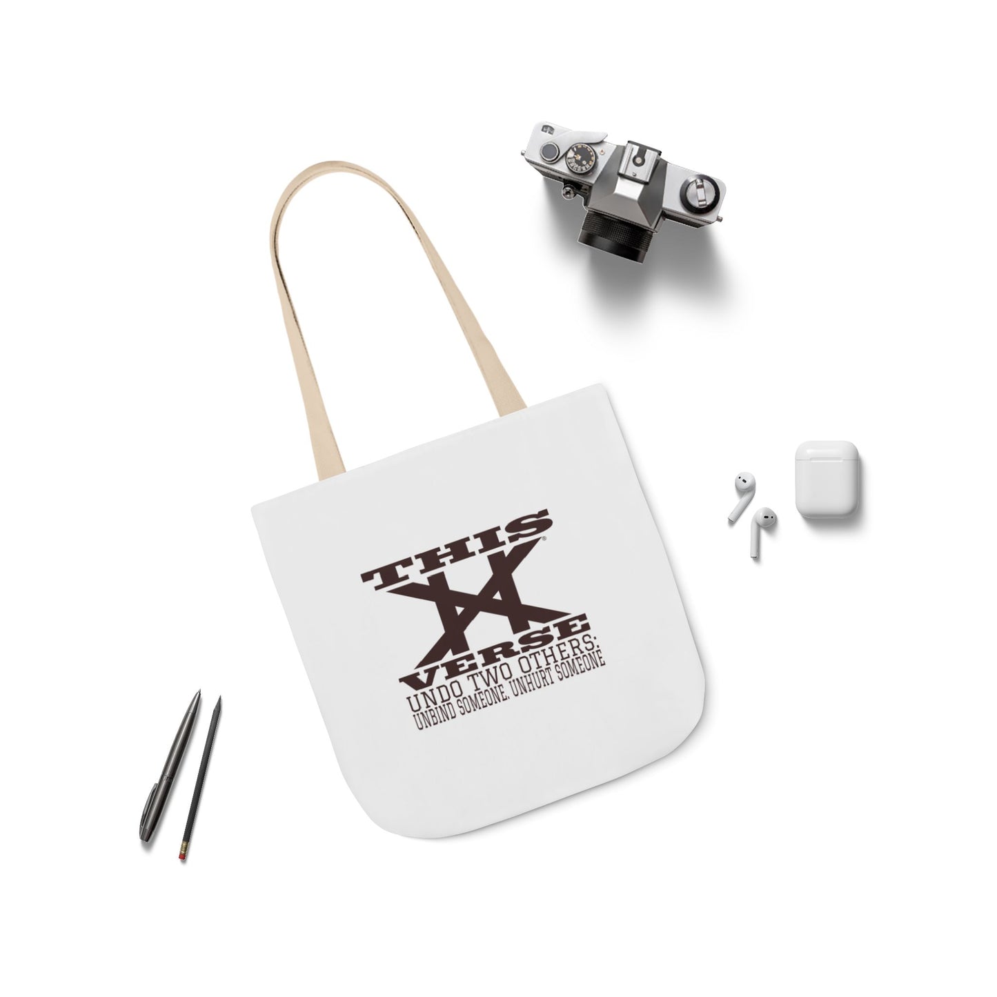 Canvas Tote Bag, 5-Color Straps