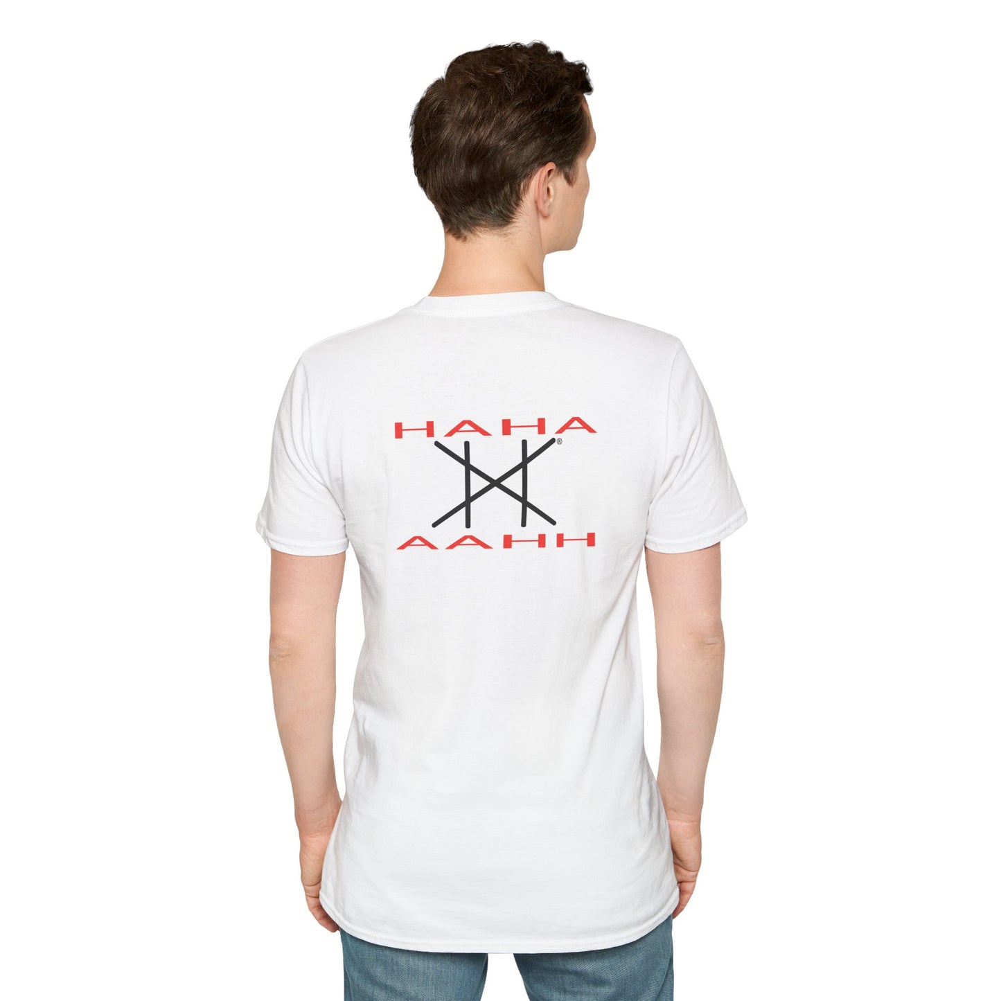 Unisex Softstyle T-Shirt (HAHA/AAHH (Haha...I get it, joke's on me.)