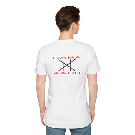 Unisex Softstyle T-Shirt (HAHA/AAHH (Haha...I get it, joke's on me.)