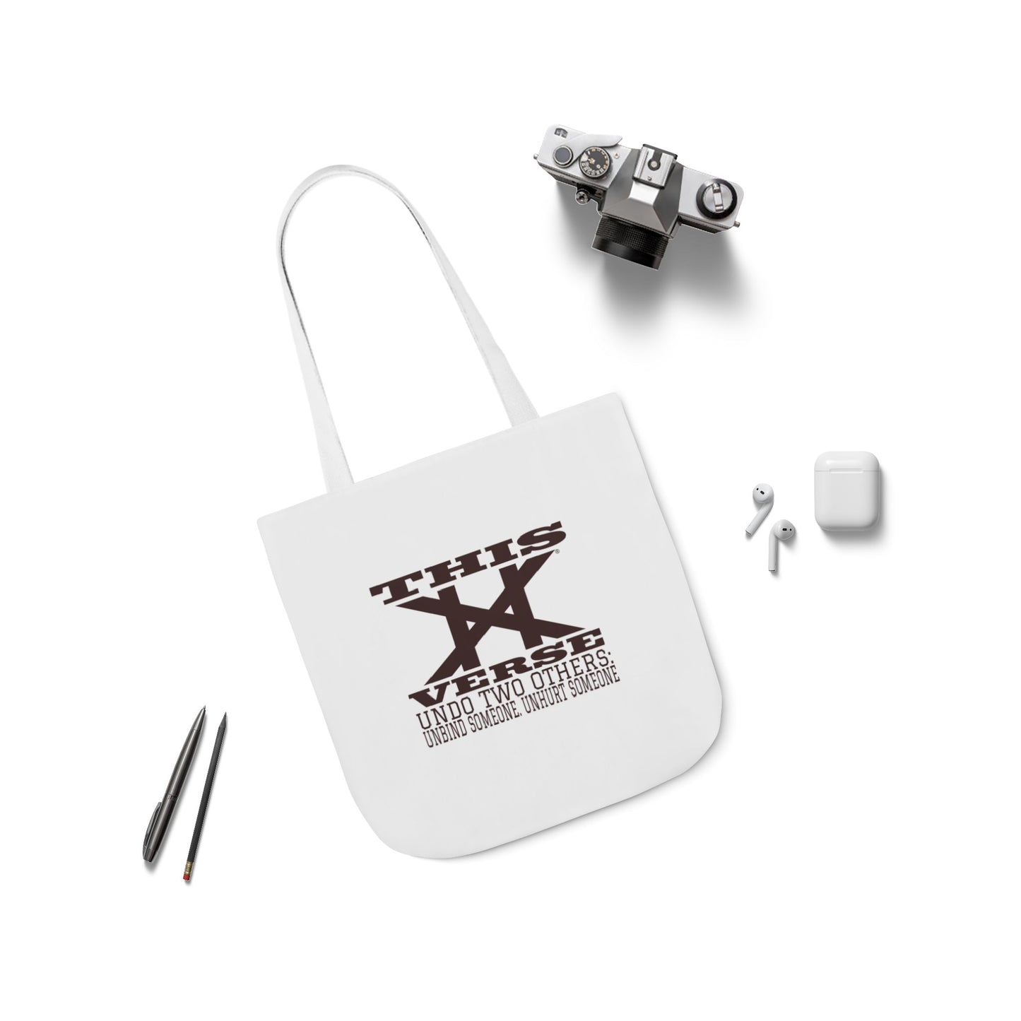 Canvas Tote Bag, 5-Color Straps