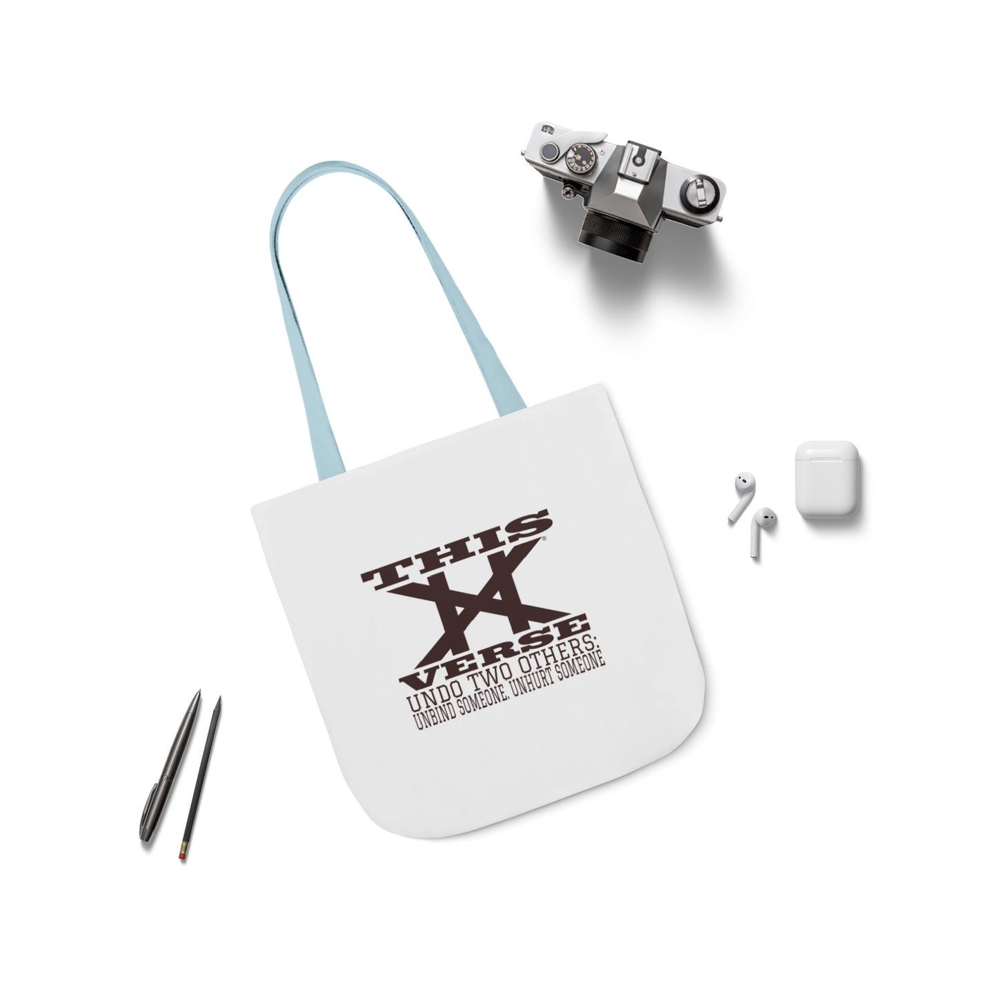 Canvas Tote Bag, 5-Color Straps